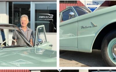 Rostschutzbehandlung an einem Ford Falcon