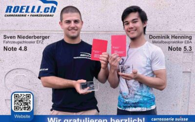 Herzliche Gratulation zum Lehrabschluss!