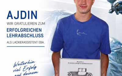 Herzliche Gratulation zum Lehrabschluss, Ajdin! 🥳🎉